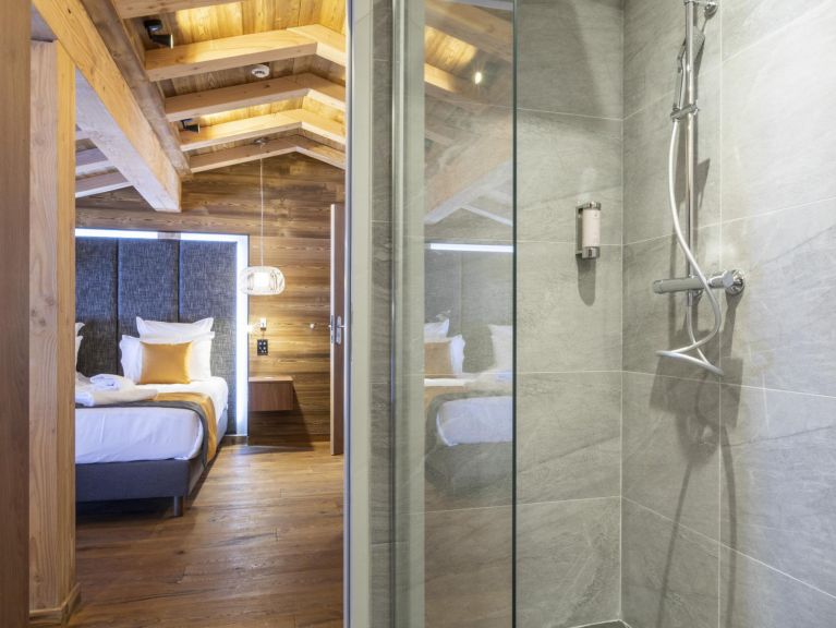 Chalet-appartement Les Balcons Platinium Val Cenis met privé-sauna