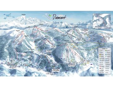Pistekaart Espace Diamant