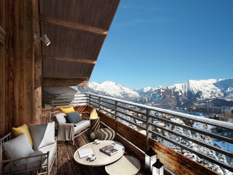 Chalet-appartement Le Caprice Blanc met cabine