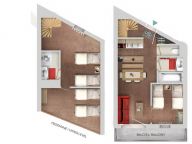 Chalet-appartement Le Cheval Blanc Type classique met mezzanine-6