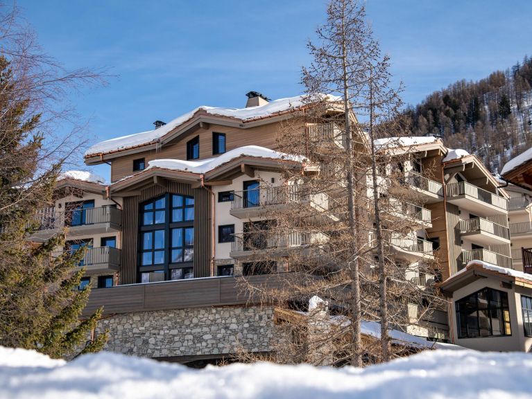 Chalet-appartement Résidence Izia met open haard of houtkachel