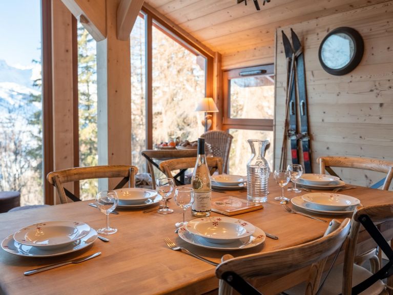 Chalet De Vallandry Le Vent en Poupe met outdoorsauna