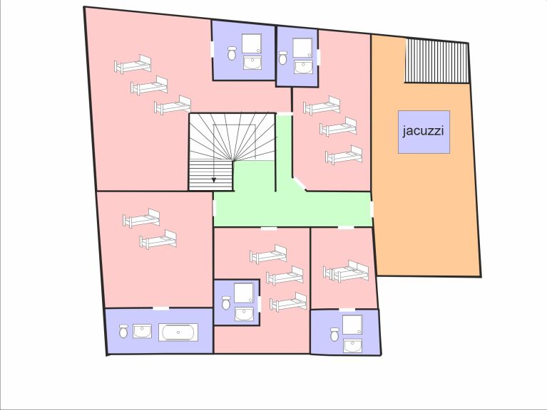 Chalet Père Marie met buiten-whirlpool  en sauna