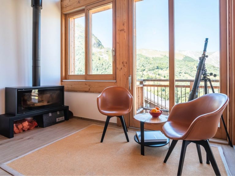 Chalet Caseblanche Corona met houtkachel, sauna en whirlpool