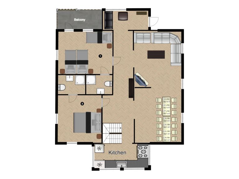 Chalet Le Vieux inclusief catering en privé-sauna