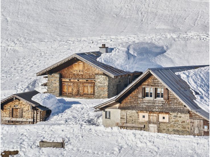 Chalets op de piste