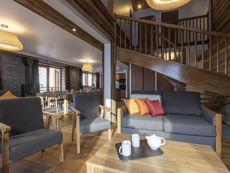 Chalet-appartement Les Balcons Platinium Val Cenis met privé-sauna
