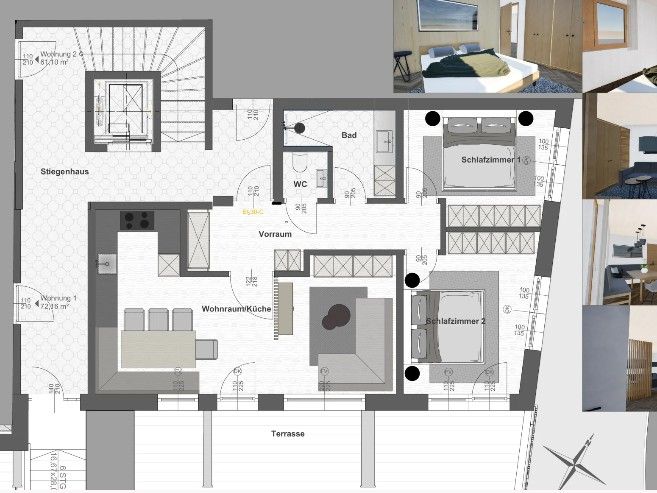 Appartement B Living zondag t/m zondag Suite