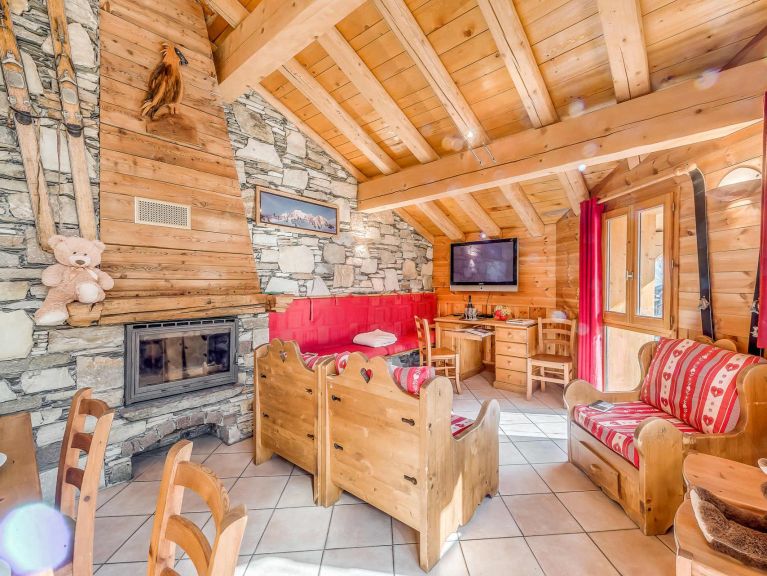 Chalet-appartement Gypaete combinatie - met buiten-whirlpool en sauna