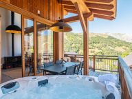 Chalet Caseblanche Corona met houtkachel, sauna en whirlpool-3