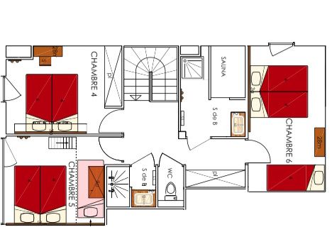 Chalet-appartement Dame Blanche met sauna