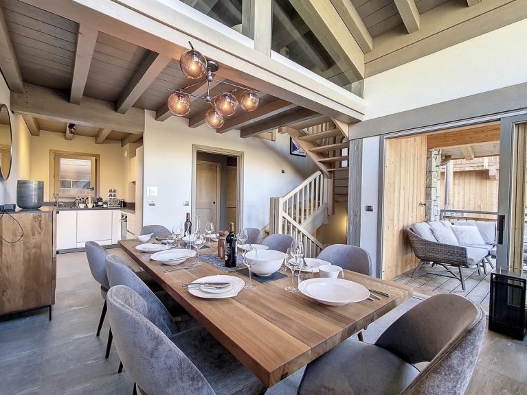 Chalet Caseblanche Augustine met houtkachel en sauna