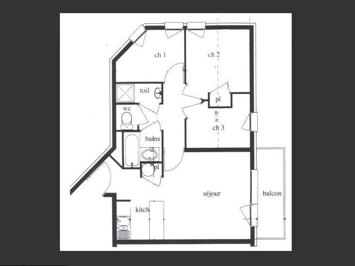 Appartement Les Côtes d'Or Bossons - 404
