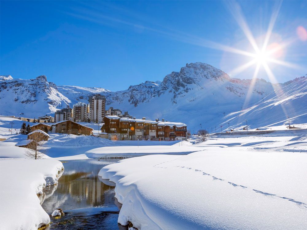 Tignes skigebied in Frankrijk