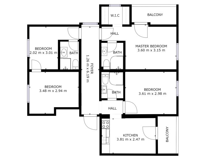 Chalet Edelweiss am See Combi, 6 apt. incl. gezamenlijke keuken en eetruimte