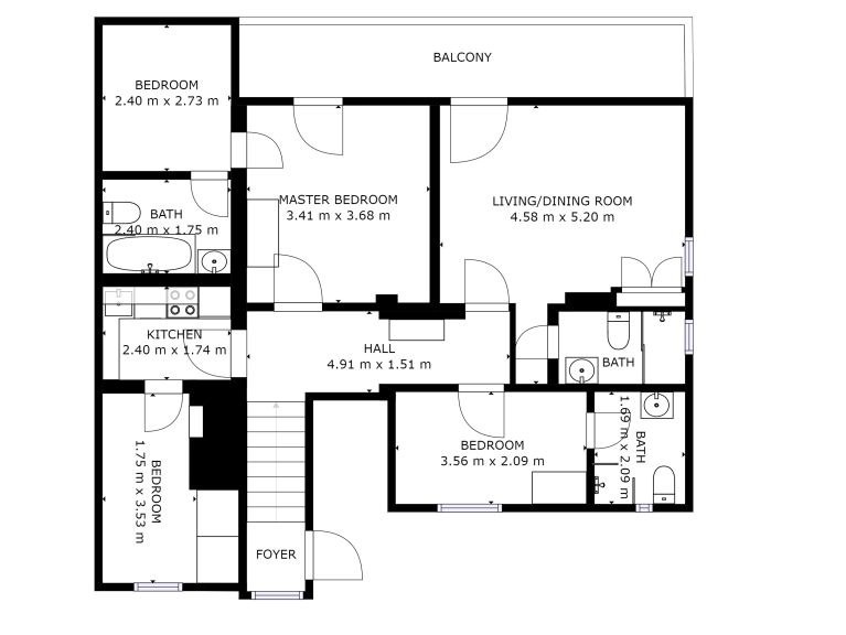 Chalet Edelweiss am See Combi, 6 apt. incl. gezamenlijke keuken en eetruimte