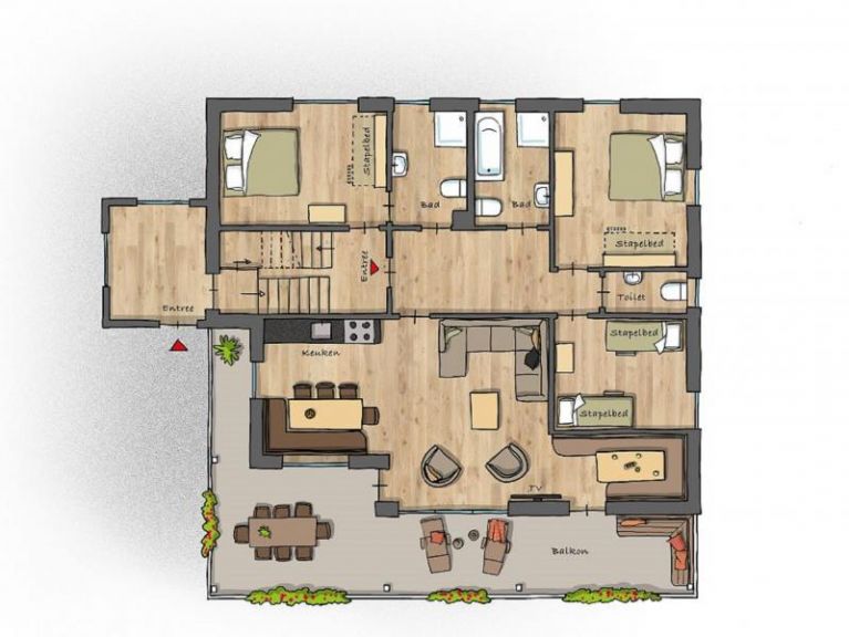 Appartement Iris Golden Geier (combinatie)