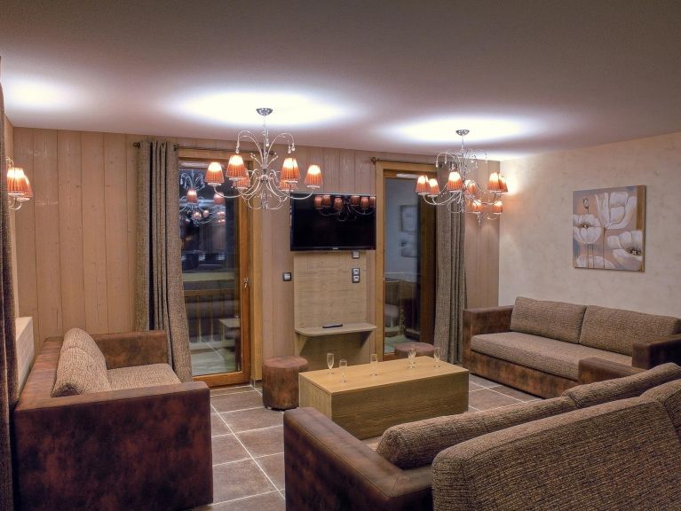 Chalet-appartement Les Balcons Platinium Val Thorens met privé-sauna
