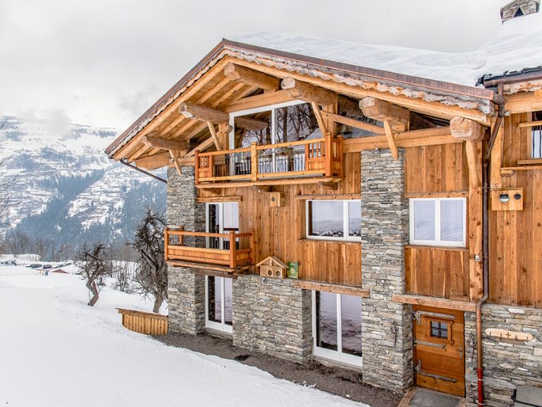 Chalet Le Pré Rene, met sauna en buiten-whirlpool