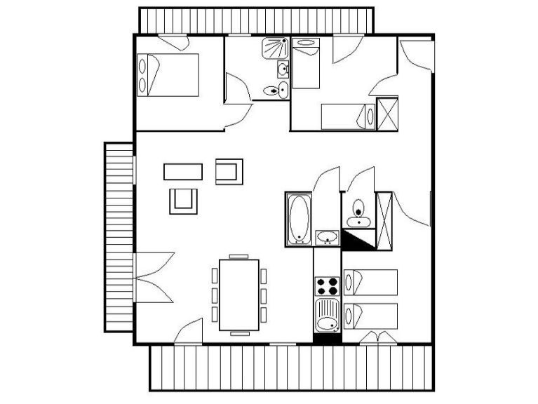Appartement Résidence Les Cristaux Appartement 25