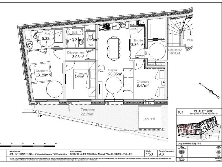 Chalet-appartement Chalet 2000 met buiten whirlpool