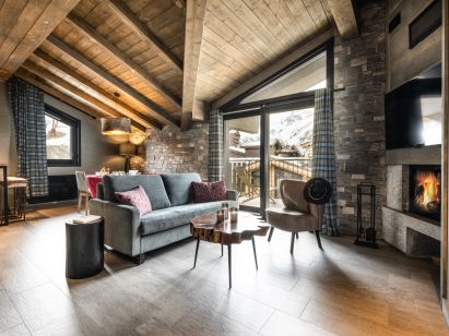 Chalet-appartement Résidence Izia met open haard of houtkachel-2