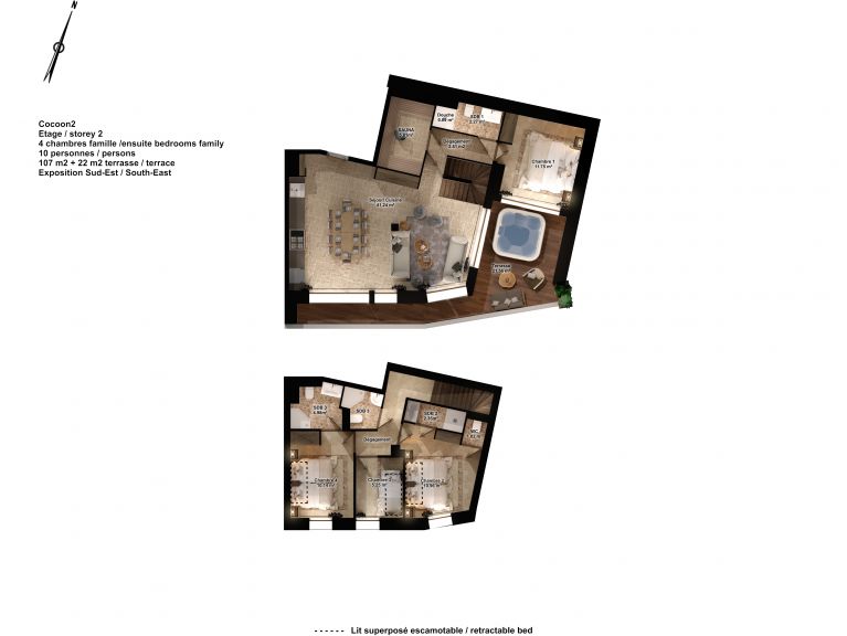 Chalet-appartement Cocoon duplex