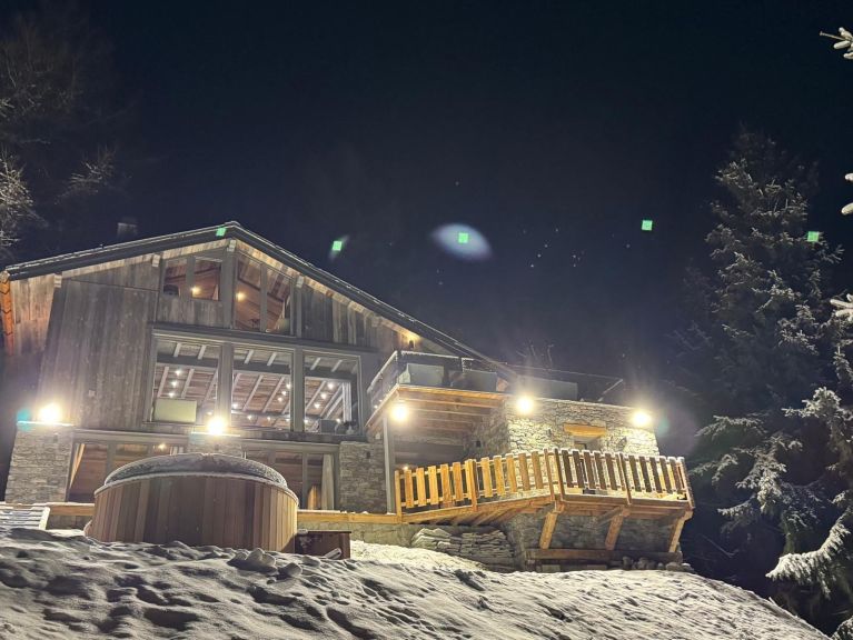 Chalet De Vallandry Masara met buiten-whirlpool en sauna