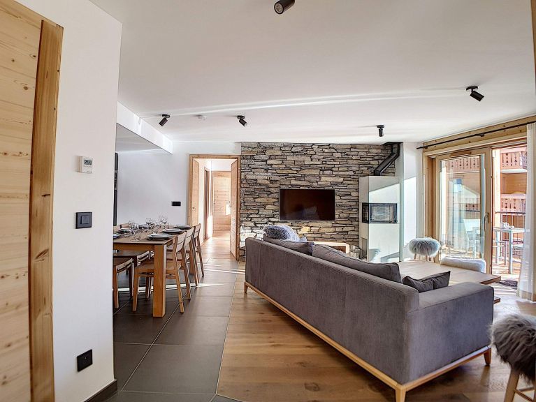 Chalet-appartement Chalet 2000 met buiten whirlpool