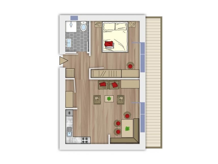 Chalet-appartement Landhof Type 1