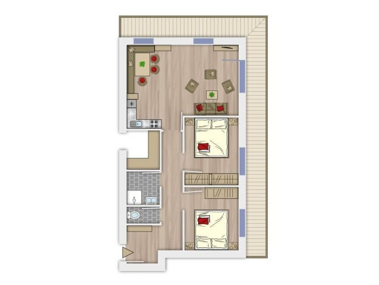 Chalet-appartement Landhof Type 2