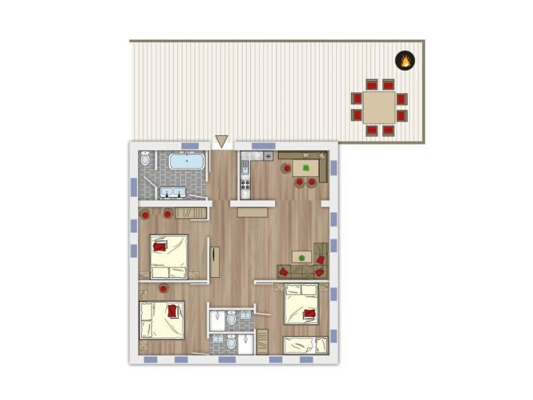 Chalet-appartement Landhof Type 4*