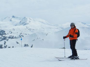Skier op piste