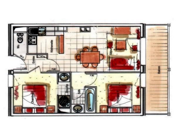 Chalet-appartement Chalet des Neiges - Plein Sud