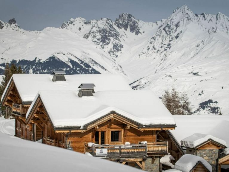 Chalet du Cocoon Pierra Menta 1 met sauna en gedeelde buiten-whirlpool