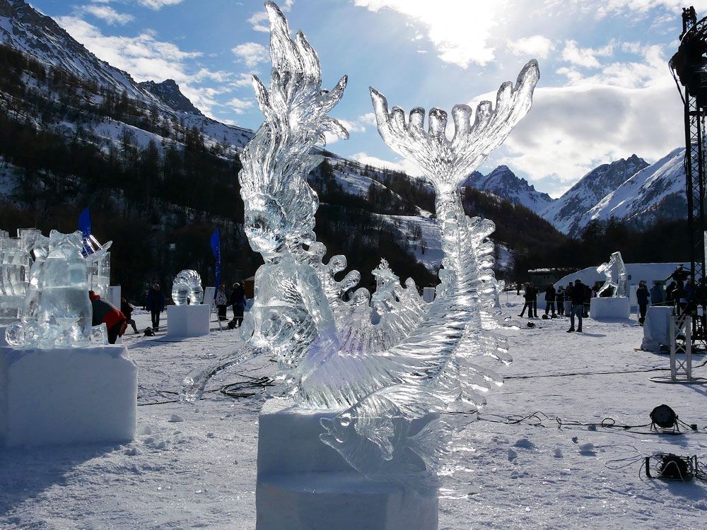 IJssculpturen Xavier Aura / Valloire Tourisme
