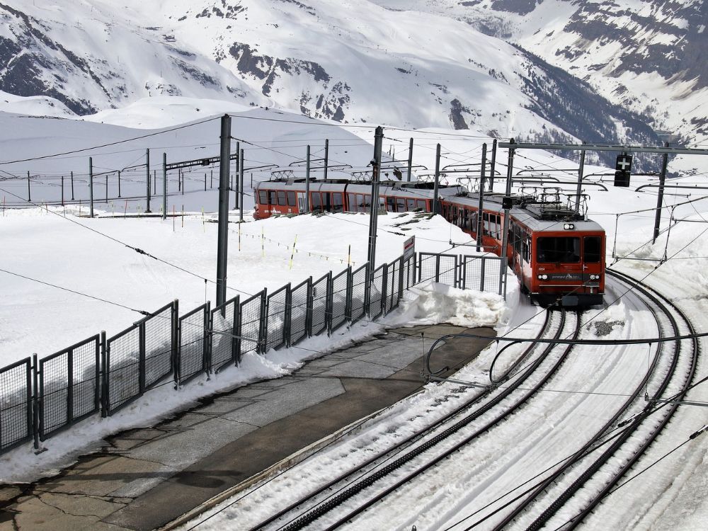 Trein wintersport