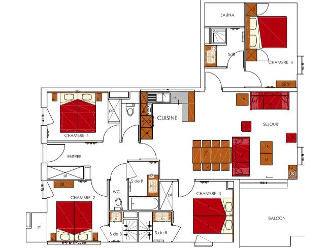 Chalet-appartement Dame Blanche met sauna