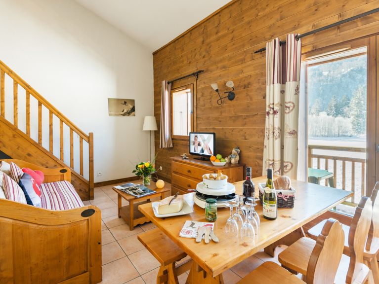 Chalet-appartement Résidence Les Fermes de Samoëns met slaaphoek