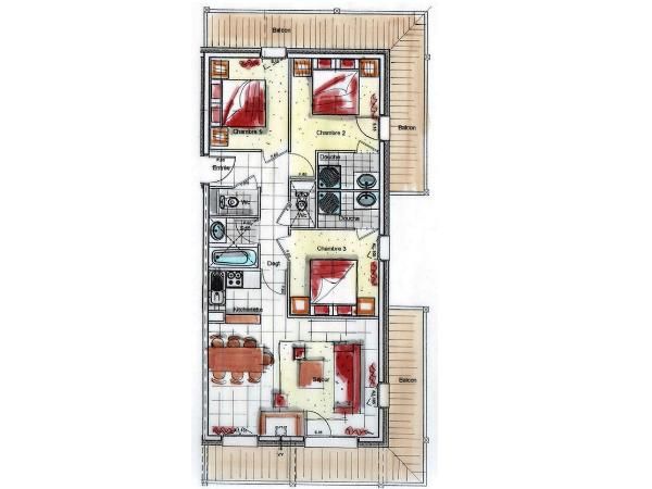 Chalet-appartement des Neiges Hermine
