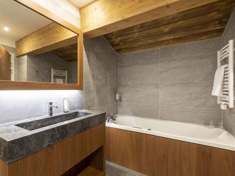 Chalet-appartement Les Balcons Platinium Val Cenis met privé-sauna