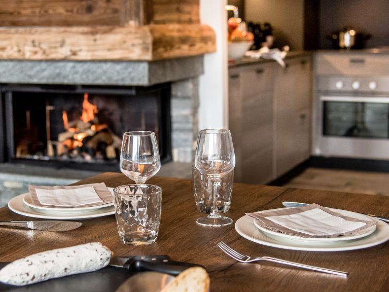 Chalet-appartement Résidence Skadi met open haard