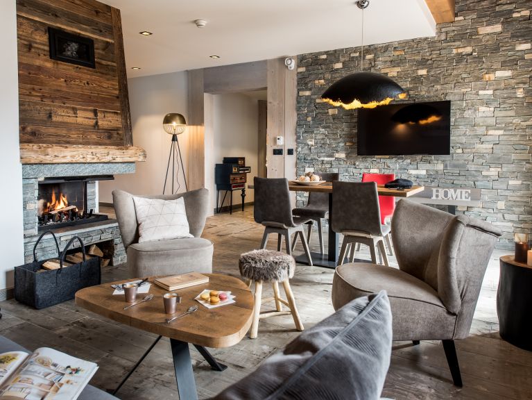 Chalet-appartement Résidence Skadi met open haard