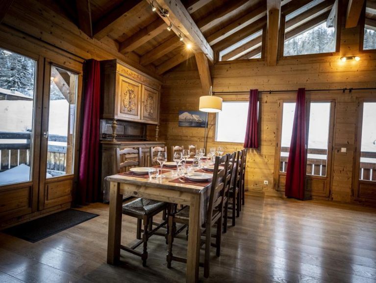 Chalet du Cocoon Pierra Menta 1 met sauna en gedeelde buiten-whirlpool