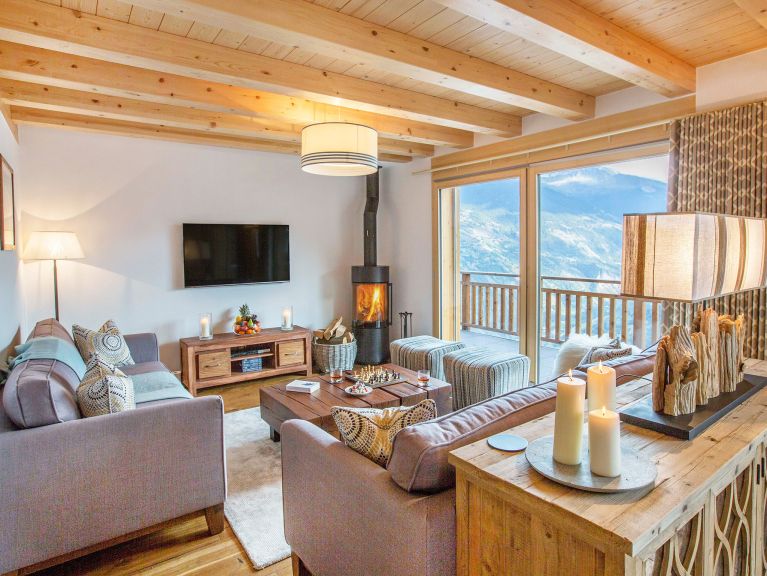 Chalet Des Etoiles Les Masses met buiten-whirlpool