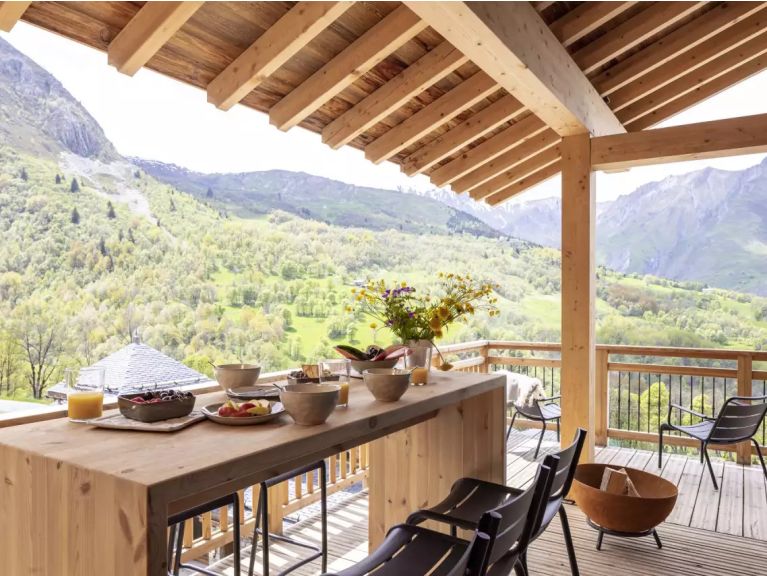 Chalet Caseblanche McFoggin met open haard en sauna