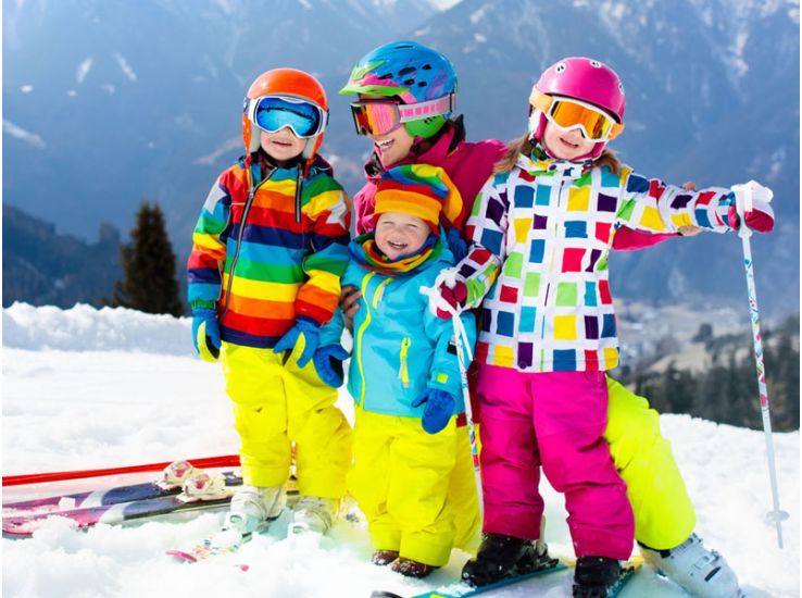 kinderen in sneeuw