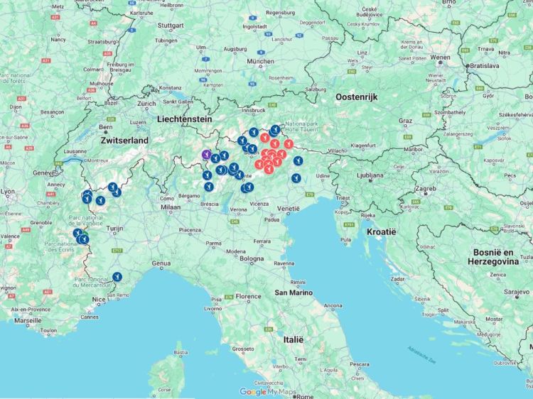 Skigebieden Italië 