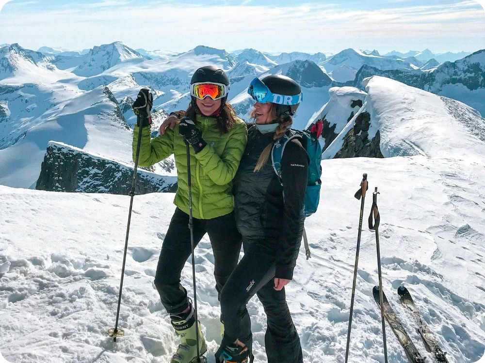 wintersporters ski&euml;n maart