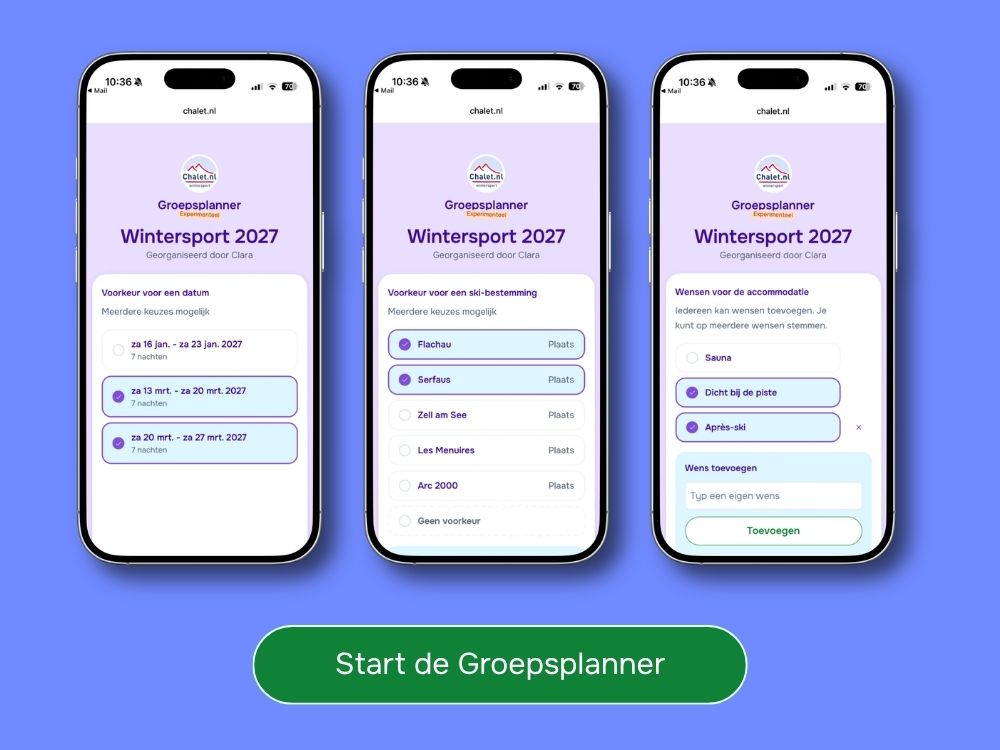 Groepsplanner Wintersport Plannen